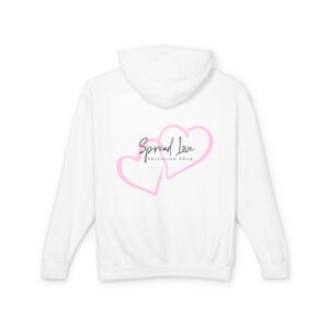 Spread Love Unisex Lightweight Hooded Sweatshirt - Perfect Gift for Valentine's Day and Everyday Wear